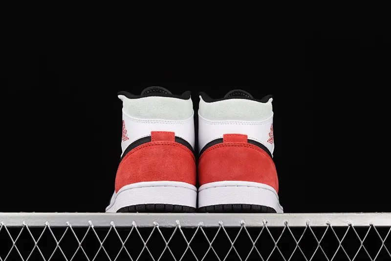 All categories Air Jordan Jordan series basketball shoes Air Jordan 1 Mid Special offer Air Jordan 1 Mid AJ1 Joe 1 black and white black tea Zhongbang basketball shoes 852542-100